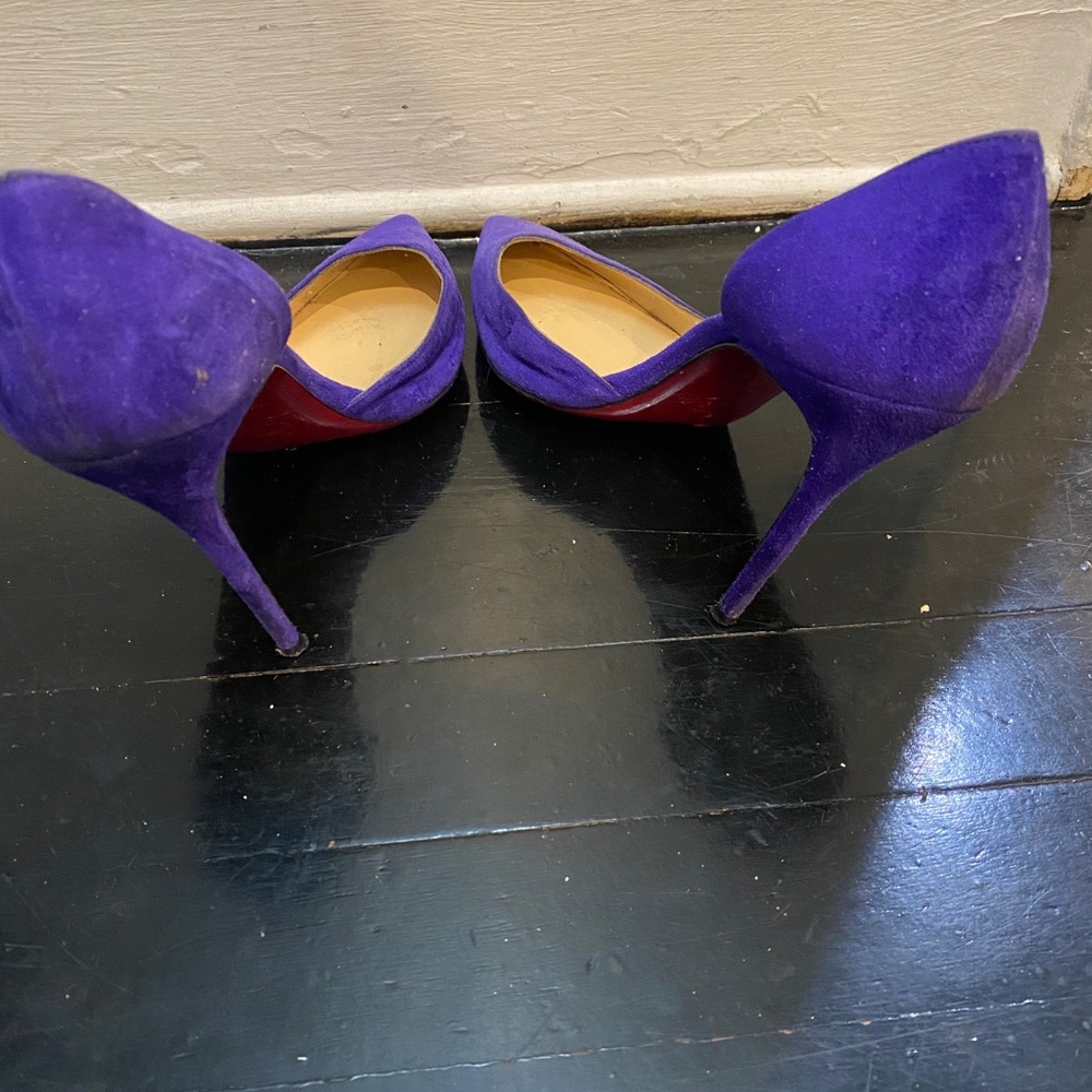 39.5 purple Louboutin